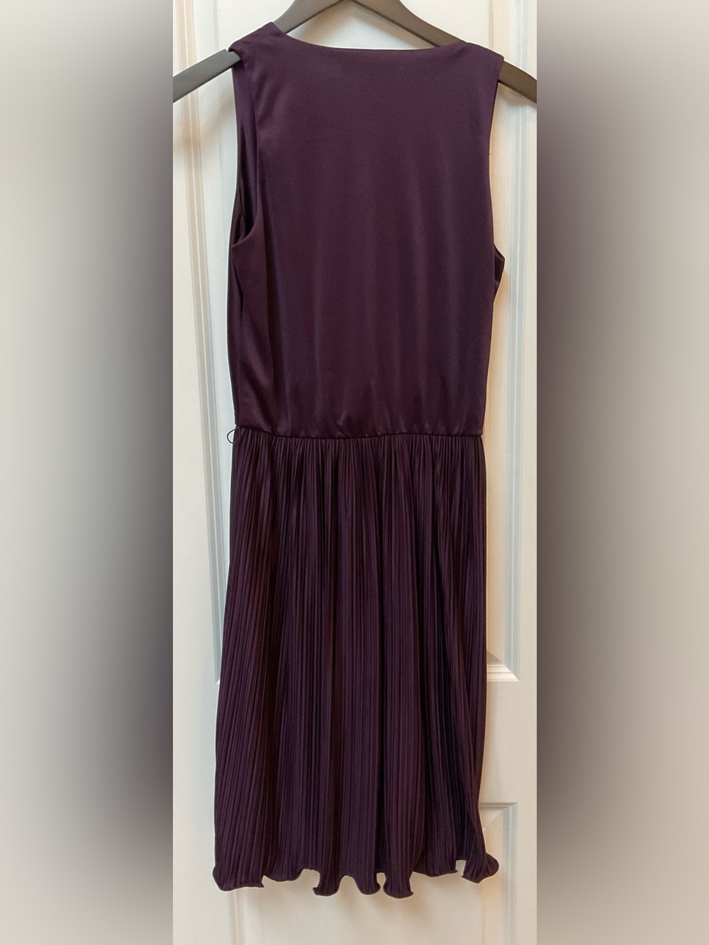 Lauren Ralph Lauren Purple Pleated Charmeuse Dress - Picture 3 of 10